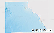 Shaded Relief 3D Map of Isla, single color outside