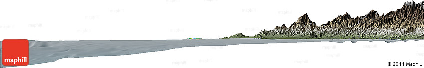 Physical Horizon Map of Isla, darken, semi-desaturated