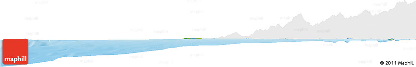 Physical Horizon Map of Isla, single color outside