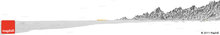 Political Horizon Map of Isla, lighten, desaturated