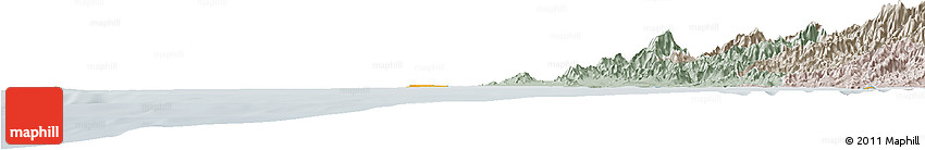 Political Horizon Map of Isla, lighten, semi-desaturated