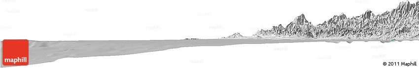 Satellite Horizon Map of Isla, lighten, desaturated