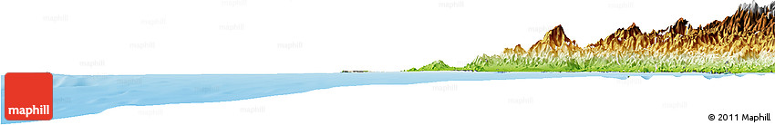 Satellite Horizon Map of Isla, physical outside