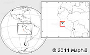 Blank Location Map of Isla, within the entire country