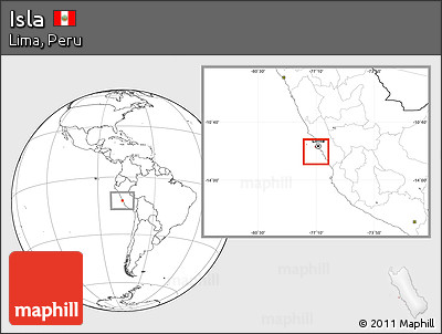 Blank Location Map of Isla