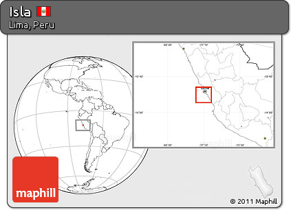 Blank Location Map of Isla