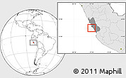 Blank Location Map of Isla, highlighted country, highlighted parent region