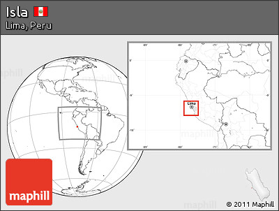 Blank Location Map of Isla, highlighted parent region, within the entire country