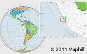 Political Location Map of Isla, highlighted country