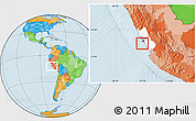Political Location Map of Isla, highlighted parent region