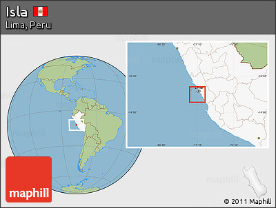Savanna Style Location Map of Isla, highlighted country