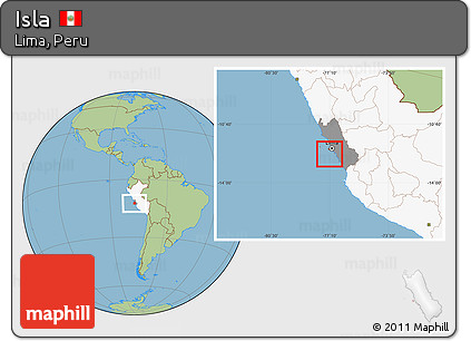 Savanna Style Location Map of Isla, highlighted country, highlighted parent region