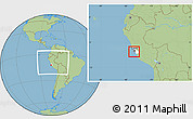 Savanna Style Location Map of Isla, highlighted parent region, within the entire country