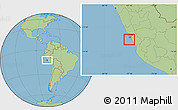Savanna Style Location Map of Isla