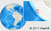 Shaded Relief Location Map of Isla, highlighted country