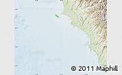 Physical Map of Isla, lighten