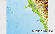 Political Map of Isla, physical outside