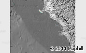 Satellite Map of Isla, desaturated