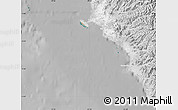 Satellite Map of Isla, lighten, desaturated
