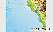 Satellite Map of Isla, physical outside