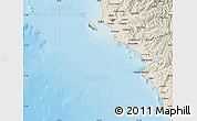 Satellite Map of Isla, shaded relief outside