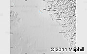 Shaded Relief Map of Isla, desaturated
