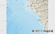 Shaded Relief Map of Isla