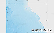 Shaded Relief Map of Isla, single color outside