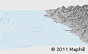 Gray Panoramic Map of Isla