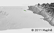 Physical Panoramic Map of Isla, desaturated