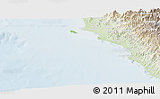 Physical Panoramic Map of Isla, lighten