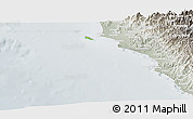 Physical Panoramic Map of Isla, lighten, semi-desaturated