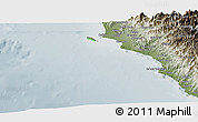 Physical Panoramic Map of Isla, semi-desaturated