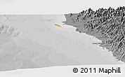 Political Panoramic Map of Isla, desaturated