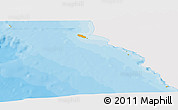 Political Panoramic Map of Isla, single color outside