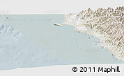 Satellite Panoramic Map of Isla, lighten