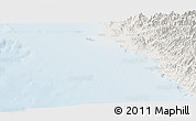 Shaded Relief Panoramic Map of Isla, lighten
