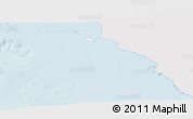 Silver Style Panoramic Map of Isla, single color outside