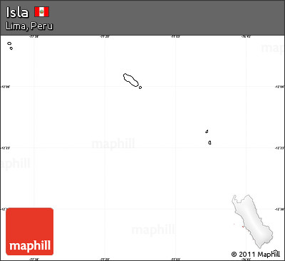 Blank Simple Map of Isla, cropped outside