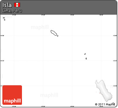Blank Simple Map of Isla, cropped outside