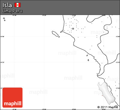 Blank Simple Map of Isla, no labels