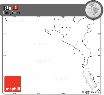 Blank Simple Map of Isla, no labels