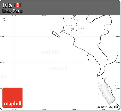Blank Simple Map of Isla, no labels