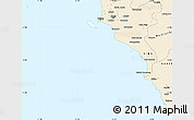 Classic Style Simple Map of Isla
