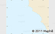 Classic Style Simple Map of Isla, single color outside