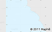 Silver Style Simple Map of Isla, single color outside