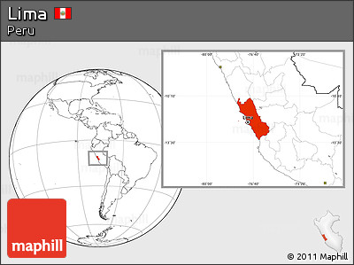 Blank Location Map of Lima