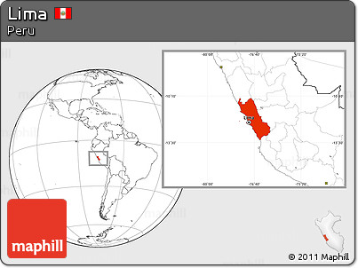 Blank Location Map of Lima