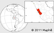 Blank Location Map of Lima