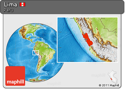 Physical Location Map of Lima